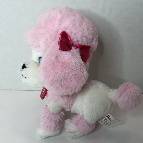 Barbie Pet Pink Poodle Blue Sparkly Eyes Just Play Mattel 7” Plush - Picture 2 of 5